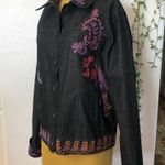 Coldwater Creek Blue Jean Jacket embroidered Photo 1