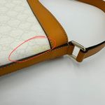 Gucci WOMEN'S HEART TATTOO WHITE COATED CANVAS MEIER HOBO BAG TOTE HANDB… Photo 10