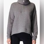 Sweaty Betty  estful Bouclé Half Zip Pullover size small charcoal marl Photo 4