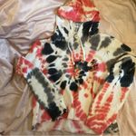 Hurley  Sweater Womens Jacket Tie Dye Cropped Long Sleeve Pullover Size m Photo 9
