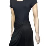 Peruvian Connection Women’s S Black Short Sleeve Twist Front Double Lined Dress Photo 1
