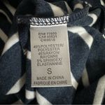 Chaser Navy Blue Striped Mixed Media Blouson Sleeve Pullover Hoodie Photo 11