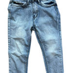 Bamboo Juniors Womens  Cropped Light Acid Rinse Denim Jeans - Sz 1 Photo 0