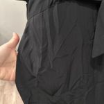 Intermix  100% Silk Black Maxi Dress Button Down Avante Garde Cut Out Small Milit Photo 10