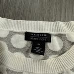 Halogen x Atlantic Specific White & Silver Glitter Long Sleeve Sweater Size M Photo 5