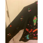 PBJ Sport vintage cardigan with beaded shoes size M Black Size M Photo 7