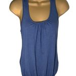 Kimchi Blue Kimchi & Blue Racerback Tank Top Textured Embroidered Appliqué Back Blue S Photo 0