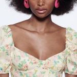 ZARA Floral Corset Top Photo 0