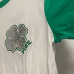 PINK - Victoria's Secret Victoria’s Secret PINK Logo Shine Bling Sequin St Patrick’s Day Shirt vspink Y2K Photo 6