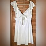 Altar'd State  Size XL NWT off white Veronica Flutter Sleeve Dress Photo 6