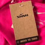 Nike  Small Logo Pink Swimsuit 1-Piece Open-Back Scoop Neck Stretch Lined No Cups Photo 8