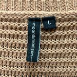 Moon & Madison Sweater, 100% Acrylic, Tan, Size Large Tan Photo 4