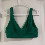 Aerie Offline by Womens Recharge Least Support Green Terry Cloth Bralette Medium Photo 4