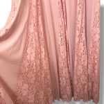 We Are HAH (Hot As Hell) Mama C Long Sleeve Copper Rose Sheer Lace Maxi Dress Pink Size M Photo 8