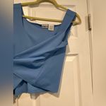 Mixit  Size XL Robin Egg Blue Cropped Stretch Square Neck Tank Top Photo 3