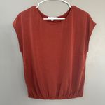 Green Envelope LA Green Envelope Terra Cotta Elastic Waist Shirt Women Top Size Small Photo 0