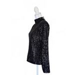 ANINE BING Josephine Black Sequin Top, Small Photo 1