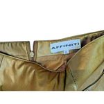 Affiniti Small Gold Polyester Blend Zippered Back Photo 5