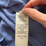 Free People NWT Blue Floral Ruffle Mini Dress Long Bell Sleeves Size 4 Photo 5