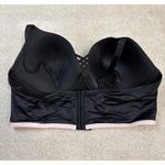 Torrid XO Plunge Push Up Shine Longline Straight Back Bra Black Pink Size 44DDD Photo 1