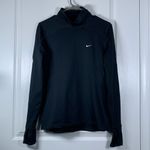 Nike  Fit Dry Pro Therma-fit Long Sleeve Top Black Active Athleisure Size Med EUC Photo 1