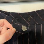 Escada Blue Stiped Pant 38 Womens Wool Business Casual Career Pockets Size M Photo 1