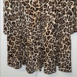 Love Fire Long Sleeve Babydoll Dress Leopard Print Women’s 2X XXL Brown Photo 3