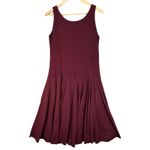 Magdalena Womens Maroon Fit and Flare Sleeveless Dress USA Made Medium 8/10 Red Photo 2