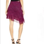 NWOT 4SI3NNA Terry Y2K Ruched Ruffle Hem Skirt S Pink Photo 4