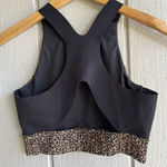 Varley  Sherman Sports Bra‎ High Neck Longline in Classic Leopard Size S Photo 5