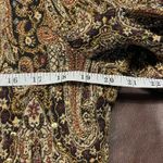 Vintage Anage Paisley Tapestry Sequin Embellished Cotton Jacket Small Artsy Brown Photo 2