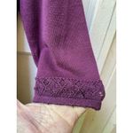 Hillard & Hanson VTG Grannycore Sweater Set 1x Plum Purple Shirt Cardigan Crochet Holiday Nye Photo 4