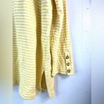 J. Jill XL Preppy Yellow Striped Cotton Tunic Top Photo 2