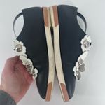 MIISTA LONDON Blanche‎ leather floral Loafers embellished size 37 size 6.5 Black Photo 7