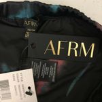 Afrm Womens Bike Shorts Pull On Tie Dye Stretch Black Blue Red XS Photo 3