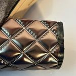 Karl Lagerfeld Paris Metallic Quilted Block Heel Pumps Bronze Gold Size 11 Photo 14