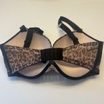 Victoria's Secret  Very Sexy Pushup Leopard Print Size 34DDD Lace Shine Strap Photo 2
