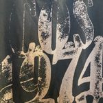 Converse One Star Black Beige Tank Top M Medium COS 1974 New York Distressed Photo 1