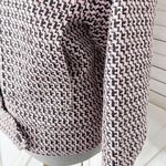 Topshop Dixie Textured Boucle Tweed Jacket Pink Black Size 6 Photo 8