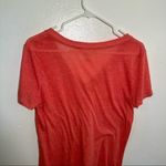 Urban Outfitters V-Neck T-Shirt Coral Burnout Photo 7
