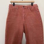 American Eagle  Mom Straight Leg Pants Corduroy Super High Rise Mauve Size 12 Photo 4