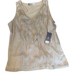 Jennifer Lopez  Tan V-Neck Tank Top Photo 1