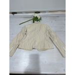 Loft  Striped Blazer Size‎ 2 Button Front 100% Cotton Career Casual Cute Photo 8