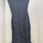 Lulus Instinctively Stunning Black Lace Trumpet Bustier Maxi Dress size Small Photo 8