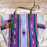 No Boundaries Beach Bag NWT Shoulder Tote Canvas Pool Vacation  Photo 3