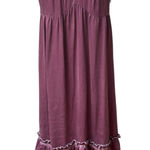 Free People  Babydoll Silk Midi Dress in Eggplant Photo 0