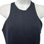 Alexander Wang  Navy Blue Black Pleated Neoprene Scuba Mini Racerback Dress sz S Photo 9
