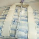 Betsey Johnson Betsy Johnson Handbag Coquette Bow Mini Tote Blue And White Photo 13