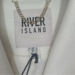 River Island NWT Belted Longline Coat in Cream US S 4 Photo 3