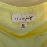 Maison Jules yellow eyelet sleeveless tank top XL Photo 4